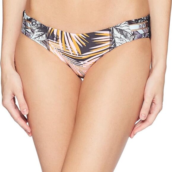 Maaji Nightly Oasis Hipster Cut Bikini Bottom Size L Multi Reversible NEW - Picture 2 of 9